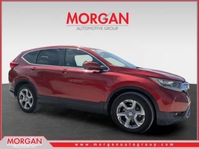 2018 Honda CR-V EX in Molten Lava Pearl — front three-quarter view