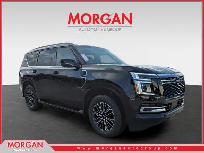 2026 Nissan Armada SL in Black — front three-quarter view