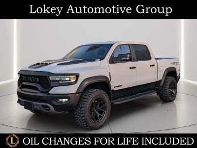 2024 RAM 1500 TRX in Bright White Clearcoat — front three-quarter view