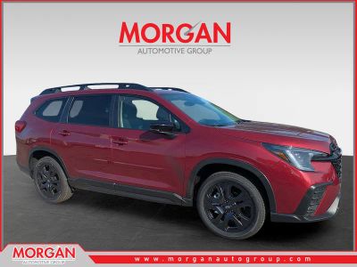 2026 Subaru Ascent Onyx Edition Touring in Crimson Red Pearl — front three-quarter view