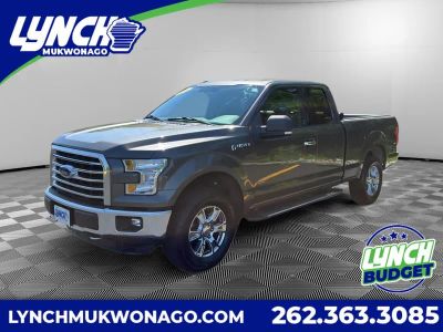 2016 Ford F-150 Lariat in Magnetic Metallic — front three-quarter view