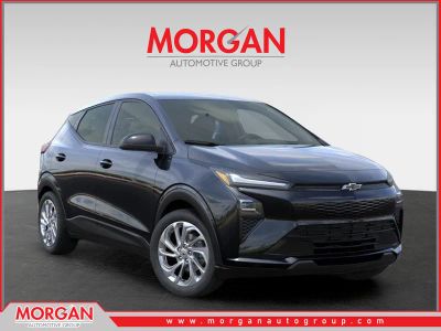 2027 Chevrolet Bolt LT in Mosaic Black Metallic — front three-quarter view