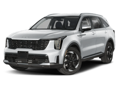 2026 Kia Sorento Plug-In Hybrid EX in Snow White Pearl — front three-quarter view