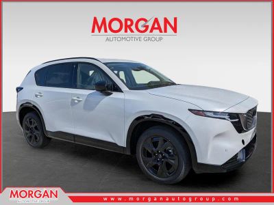 2026 Mazda CX-5 2.5 S Premium in Rhodium White Metallic — front three-quarter view