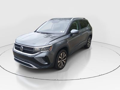 2022 Volkswagen Taos — rear three-quarter view