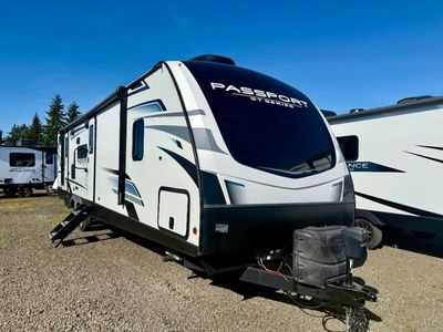 2022 Keystone RV Passport — front three-quarter view