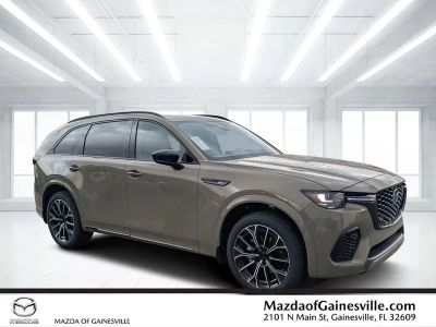 2026 Mazda CX-70 3.3 Turbo S Premium in Beige — front three-quarter view