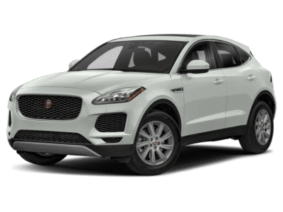 2018 Jaguar E-PACE S in White — front three-quarter view