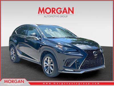 2021 Lexus NX 300 F SPORT in Obsidian — front three-quarter view