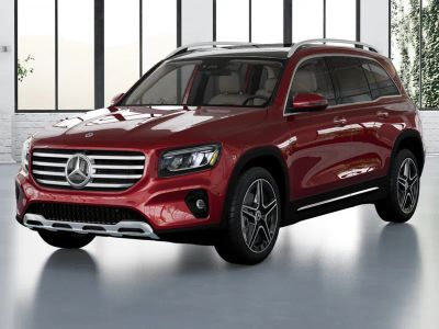 2026 Mercedes-Benz GLB 250 in MANUFAKTUR Patagonia Red Metallic — front three-quarter view
