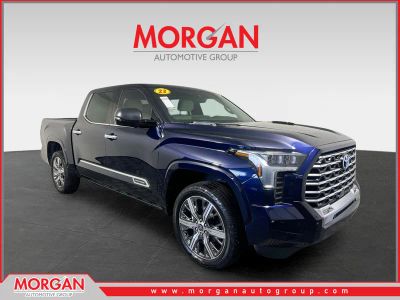 2023 Toyota Tundra Capstone in Blueprint — front three-quarter view