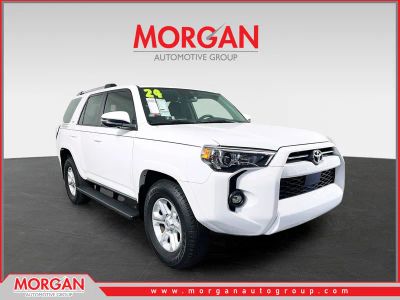 2024 Toyota 4Runner SR5 Premium in White — front three-quarter view