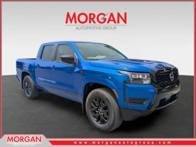 2026 Nissan Frontier SV in Blue — front three-quarter view