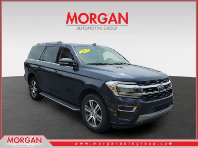 2023 Ford Expedition Limited in Blue Metallic — front three-quarter view