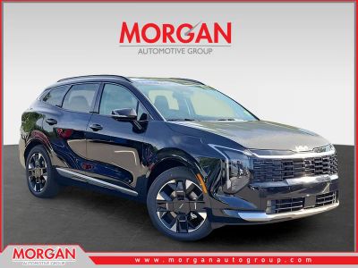 2026 Kia Sportage SX-Prestige in Black — front three-quarter view