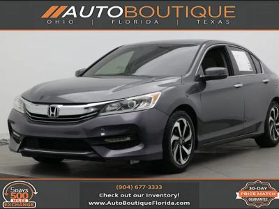 2016 Honda Accord Sedan EX-L in Black — front three-quarter view