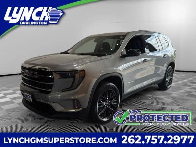 2025 GMC Acadia Elevation in Sterling Metallic — front three-quarter view