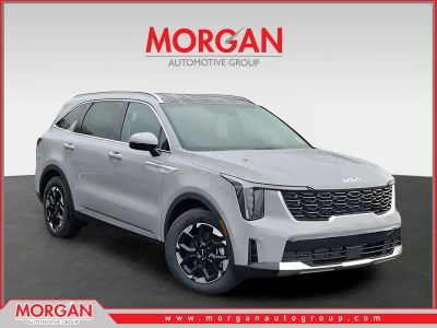 2026 Kia Sorento S in Gray — front three-quarter view
