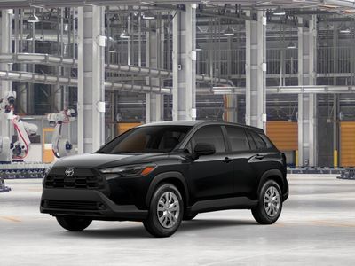 2026 Toyota Corolla Cross L in Jet Black — front three-quarter view
