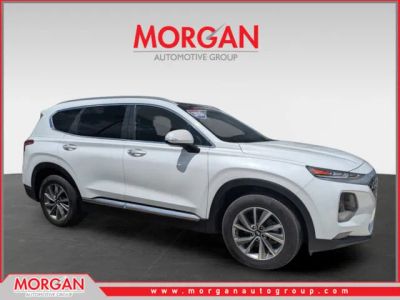 2020 Hyundai Santa Fe SEL in Quartz White — front three-quarter view