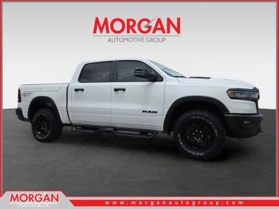 2026 Ram 1500 Rebel in White — front three-quarter view