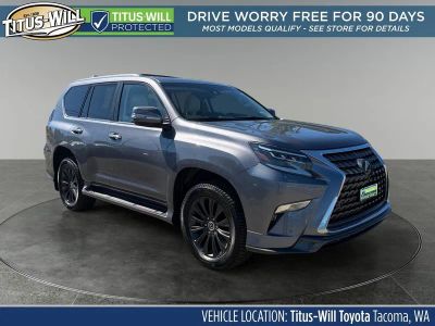 2023 Lexus GX 460 Luxury in Nebula Gray Pearl — front three-quarter view
