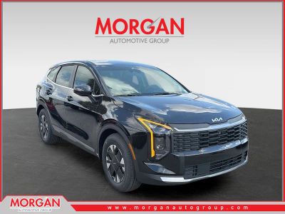 2026 Kia Sportage Hybrid LX in Fusion Black — front three-quarter view