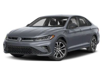 2026 Volkswagen Jetta Sport in Black — front three-quarter view