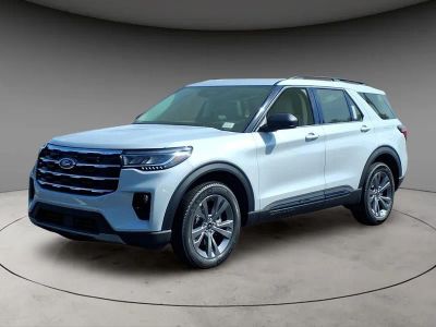 2026 Ford Explorer Active in White Metallic — front three-quarter view