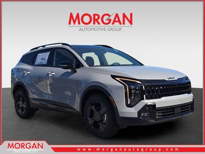 2026 Kia Sportage X-Line in Wolf Gray — front three-quarter view
