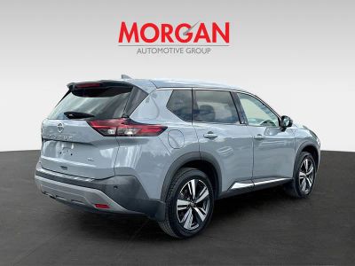 2021 Nissan Rogue — rear three-quarter view