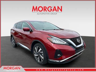2023 Nissan Murano SL in Scarlet Ember Tintcoat — front three-quarter view