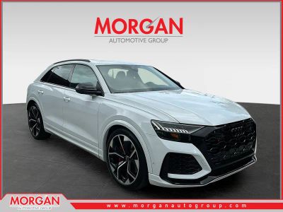 2024 Audi RS Q8 4.0T in White — front three-quarter view