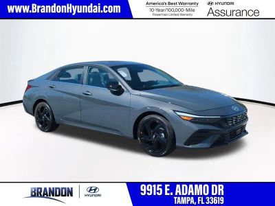 2026 Hyundai ELANTRA SEL Sport in Gray — front three-quarter view