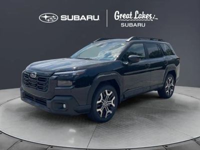 2026 Subaru OUTBACK Touring XT in Crystal Black Silica — front three-quarter view