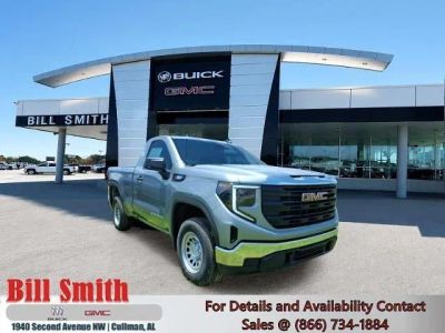 2026 GMC Sierra 1500 Pro in Sterling Metallic — front three-quarter view