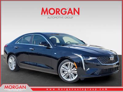 2025 Cadillac CT4 Premium Luxury in Black Raven — front three-quarter view