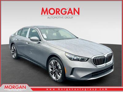 2026 BMW 5 Series 530i in Gray — front three-quarter view