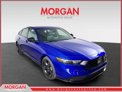 2026 Honda Accord Hybrid Sport-L in Still Night Pearl — front three-quarter view