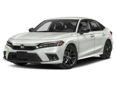 2022 Honda Civic Sedan Sport in Blue — front three-quarter view