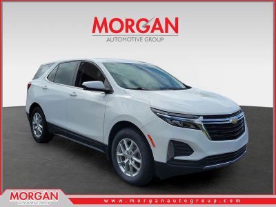 2023 Chevrolet Equinox LT in Summit White — front three-quarter view