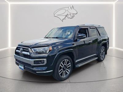 2023 Toyota 4Runner Limited in Midnight Black Metallic — front three-quarter view
