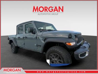 2026 Jeep Gladiator Sport S in Gray — front three-quarter view