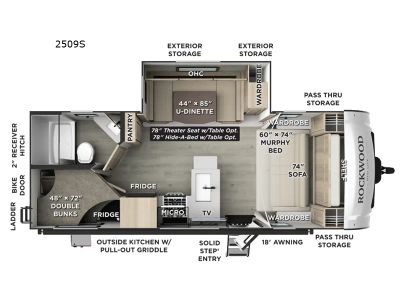 2027 Forest River RV Rockwood Mini Lite — side profile view