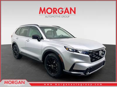 2026 Honda CR-V Hybrid Sport-L in Silver — front three-quarter view