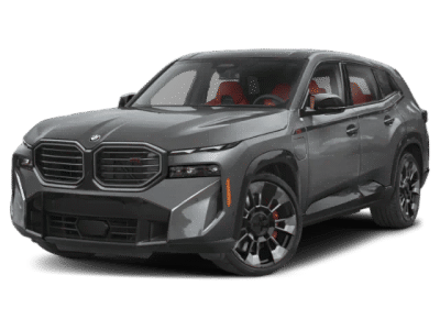 2026 BMW XM Label in Dravit Grey Metallic — front three-quarter view