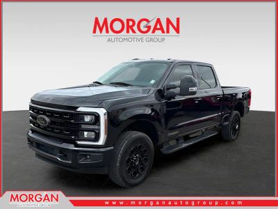 2024 Ford F-250SD Lariat in Black — front three-quarter view
