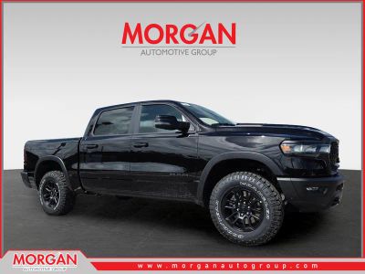 2026 Ram 1500 Rebel in Black — front three-quarter view