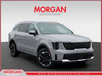 2026 Kia Sorento S in Gray — front three-quarter view