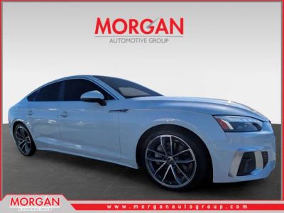 2023 Audi A5 Sportback 45 S line Premium Plus in White — front three-quarter view